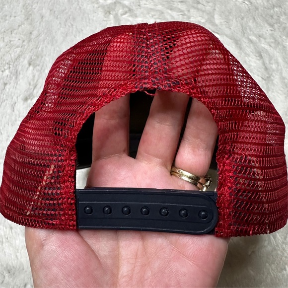 Prooflab Dandelion Mesh Snapback Trucker Hat Navy Burgundy Adult OS - Picture 6 of 11